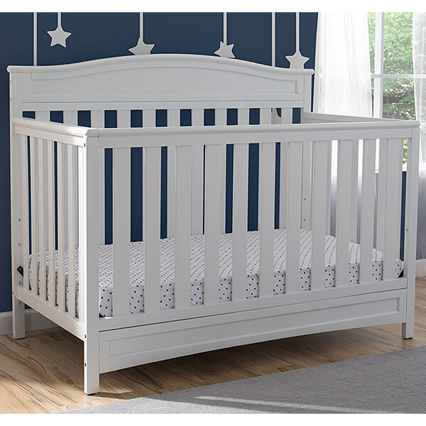 Delta Children Emery 4-in-1 Crib, White Delta Children Emery 4-in-1 Crib, White