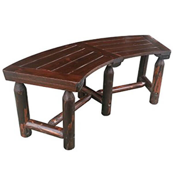 Leigh Country Char-Log Curved Bench Leigh Country Char-Log Curved Bench