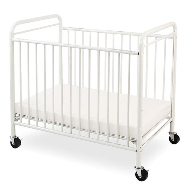 white metal convertible crib