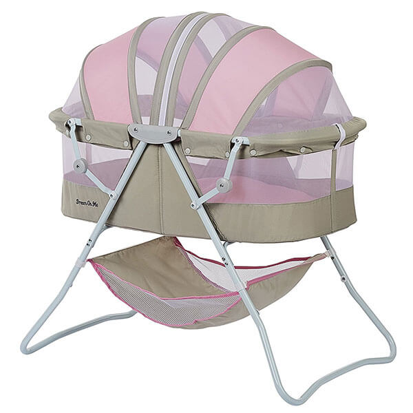 Dream On Me Karley Bassinet, Grey/Pink Dream On Me Karley Bassinet, Grey/Pink