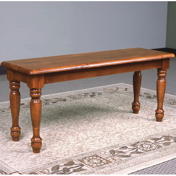 Solid Wood Dark Oak Finish Dining Bench Solid Wood Dark Oak Finish Dining Bench
