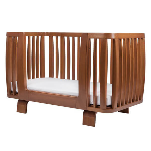 honey oak crib