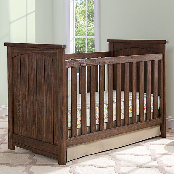 light oak crib