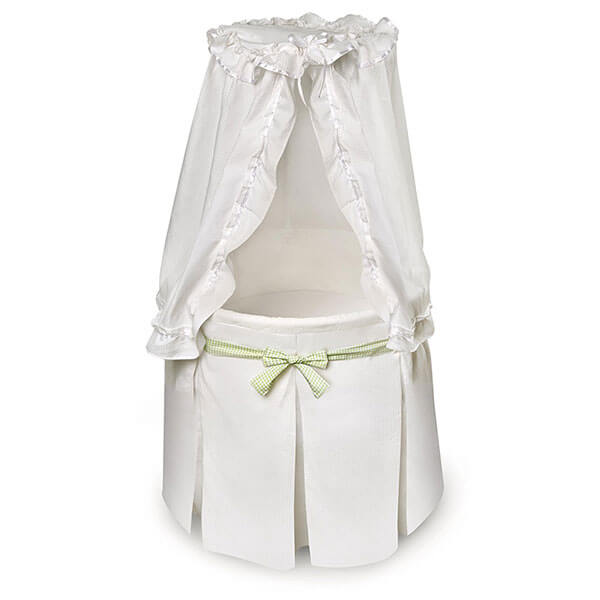 Badger Basket Company Empress Round Baby Bassinet Badger Basket Company Empress Round Baby Bassinet