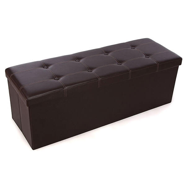 Storage Benches Easy Home Concepts Mics Folding Storage Bench Faux Leather