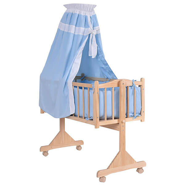 Costzon Wooden Rocking Bassinet Costzon Wooden Rocking Bassinet