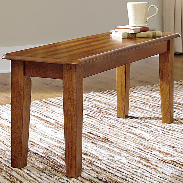 Ashley Furniture Signature Design Dining Bench, Rustic Brown Finish Ashley Furniture Signature Design Dining Bench, Rustic Brown Finish