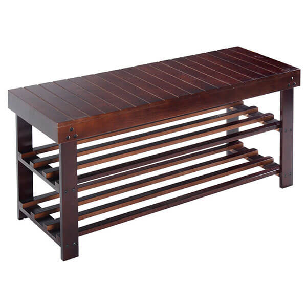 Giantex 36-inch Solid Wood Shoe Bench Giantex 36-inch Solid Wood Shoe Bench