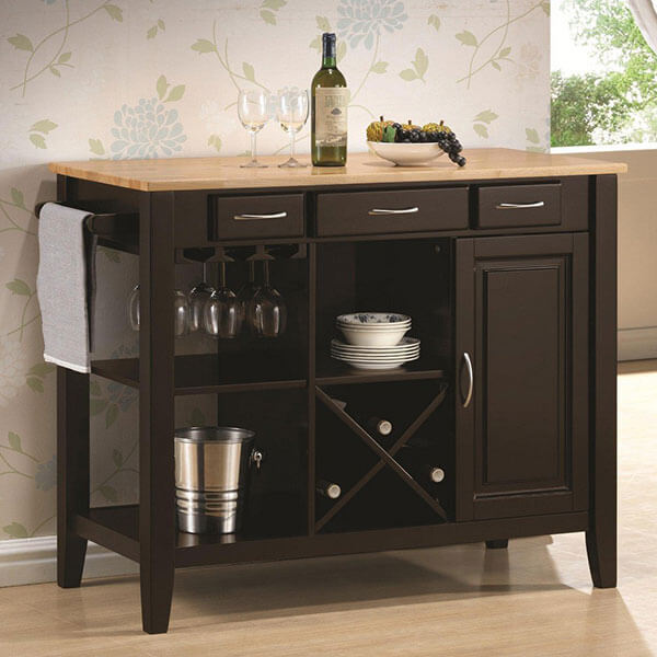 6 Best Espresso Kitchen Carts Of 2020 Easy Home Concepts   Espressokitchencart5 