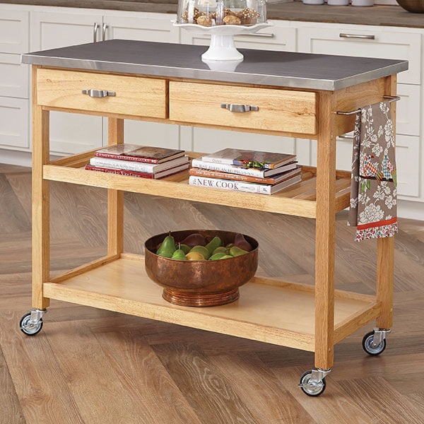 6 Best Oak Kitchen Carts of 2020 - Easy Home Concepts