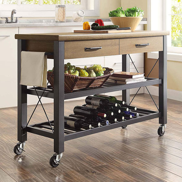 6 Best Rustic Kitchen Carts of 2020 - Easy Home Concepts