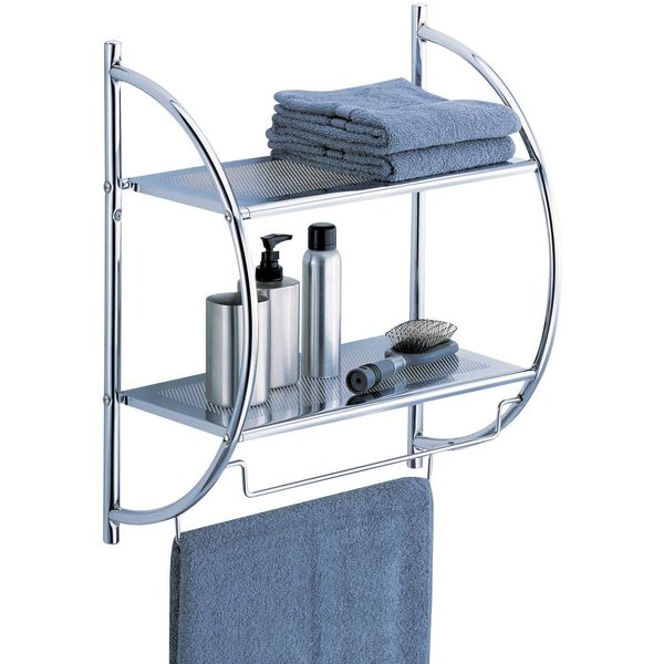 6 Best Chrome Towel Racks Of 2019 Easy Home Concepts Organize It All 2 Tier Shelf With Towel Bars