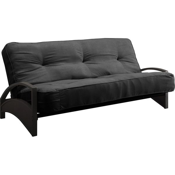 Dhp Wood Arm Futon With Espresso Finish And 8 Coil ...