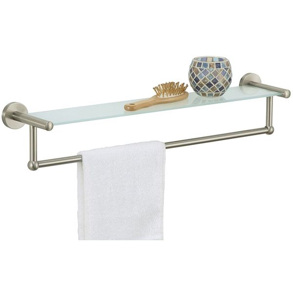 Double-T Hand Towel And Accessories Stand Bronze//White