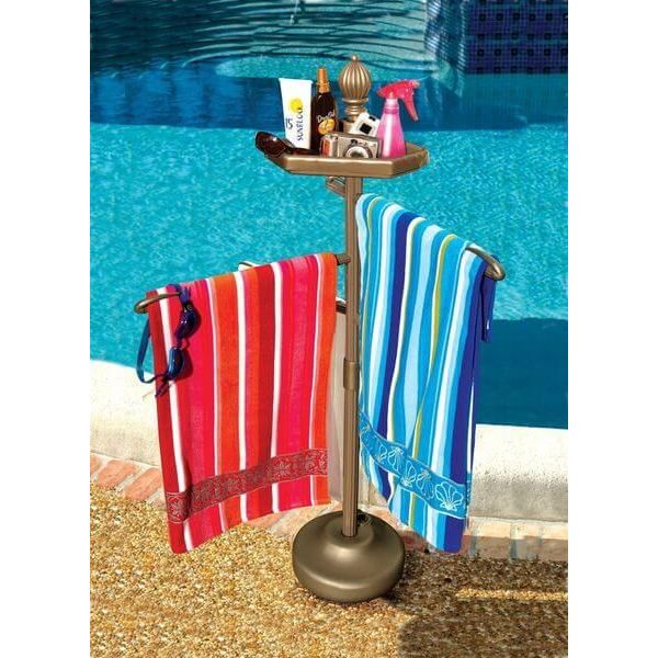 outdoor towel hooks for pool