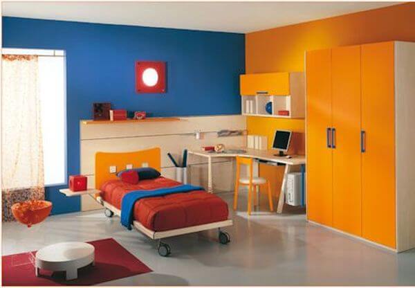 45 Blue And Orange Bedroom Ideas Easy Home Concepts